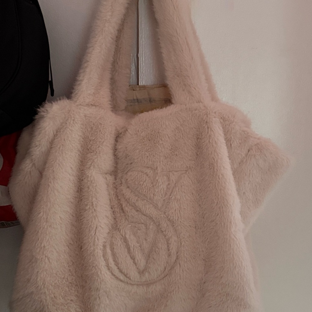 Victoria's Secret Plush Cream Tote